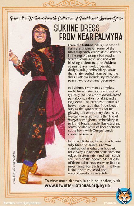 #SyriaFest 2018 will include some beautiful #Syrian dresses from the Weiss-Armush Collection of Traditional Syrian Dress! Come see them on display this Sunday at the Cultural Tent on Freedom Plaza from 11AM - 7PM  #aCreativeDC #BYThings #TraditionalDress