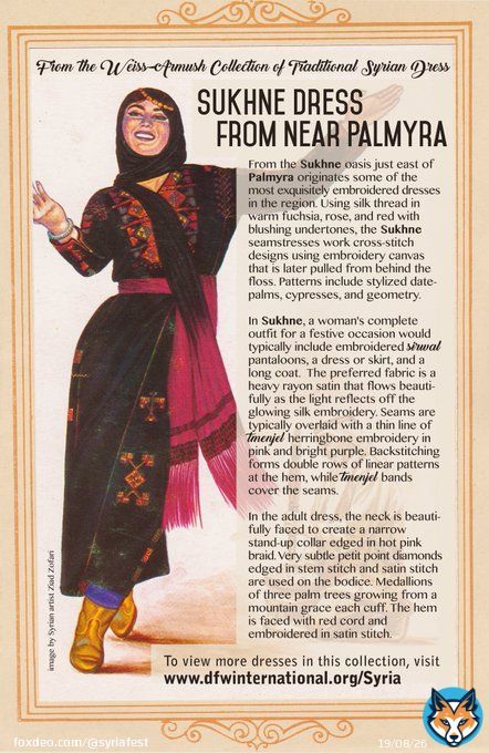 #SyriaFest 2018 will include some beautiful #Syrian dresses from the Weiss-Armush Collection of Traditional Syrian Dress! Come see them on display this Sunday at the Cultural Tent on Freedom Plaza from 11AM - 7PM  #aCreativeDC #BYThings #TraditionalDress