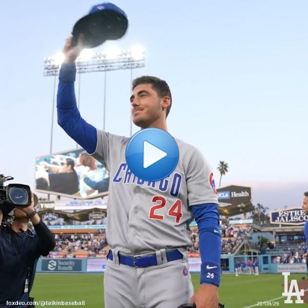 Cody Bellinger is welcomed back to Dodger Stadium