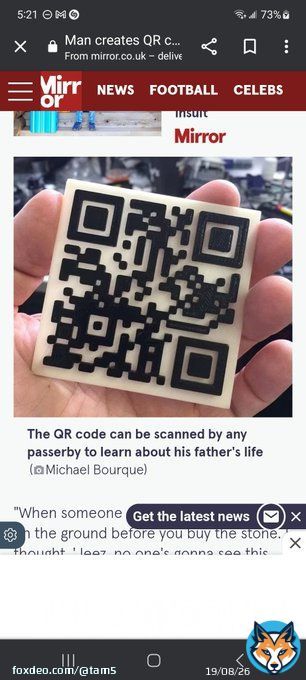 This used to be true, but most new smartphones can read QR codes on their screens fairly easily. On my android I do this: &bull;see the QR code &bull;long-press the QR code &bull;use Google lens to read QR code &bull;go to URL  Is it necessary, though? That's a different question.