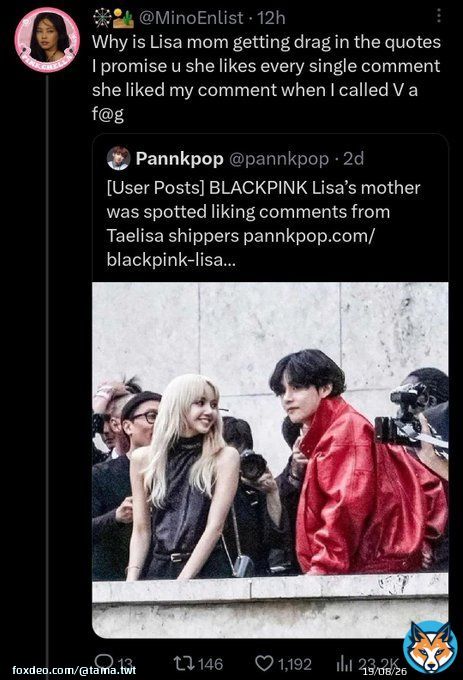 HER MOTHER liking hate and shipped comments about taehyung openly and y'all are proud??! This woman Ain't normal And Media are leaving her ??! Imagine if it was a family member of bts who did this
