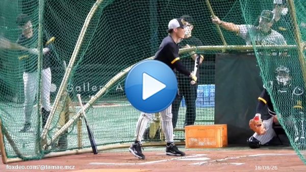 東京ドームでの最後のバッティング練習で確信バット投げを魅せる #糸井嘉男 選手