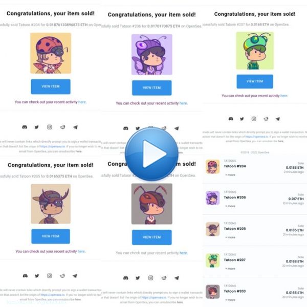 S0ld 0ut 5 item  3 h0urs aucti0n live  Thanks & c0ngratulati0ns new 0wner   #203, #205 @Antoni_Pon (2) #204, #207 @Skulls_by_Subko (2) #206 @ozmettin1   DAYS 90 VT 4.037 $ETH Trending  Rank 29  on @opensea  LFG   #tat00ns #NFTCommunity #PolygonNFTs #Purplewave