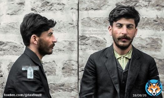 Иосиф Сталин в тюрьме.  Баку, Азербайджан, март 1910 года. Через 30 лет он убьет больше русских чем немцы убили евреев в концлагерях по всей Европе