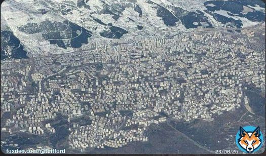 Aerial photos of the Turkish city of Kahramanmaraş before and after the 7.8 magnitude earthquake! I cannot believe the human toll this earthquake costs. I pray for the survivors. Godspeed.