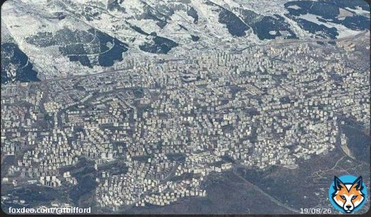 Aerial photos of the Turkish city of Kahramanmaraş before and after the 7.8 magnitude earthquake! I cannot believe the human toll this earthquake costs. I pray for the survivors. Godspeed.