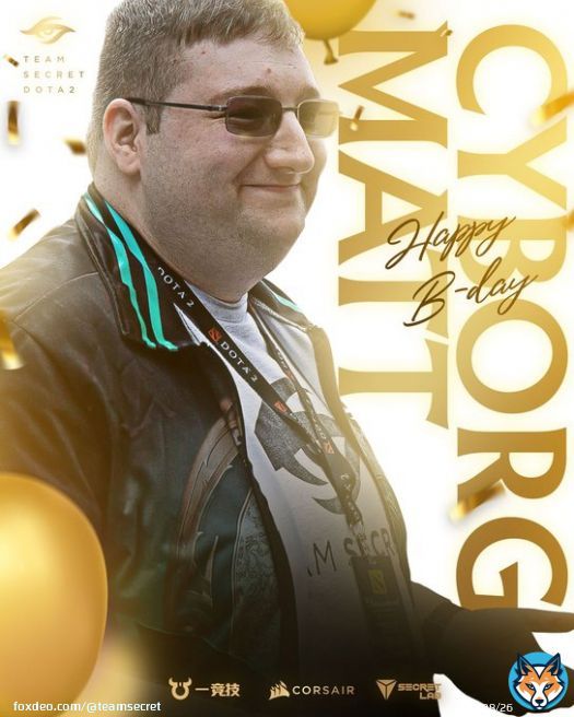 Happy birthday to our Operations Director & Dota 2 Manager, @Cyborgmatt!