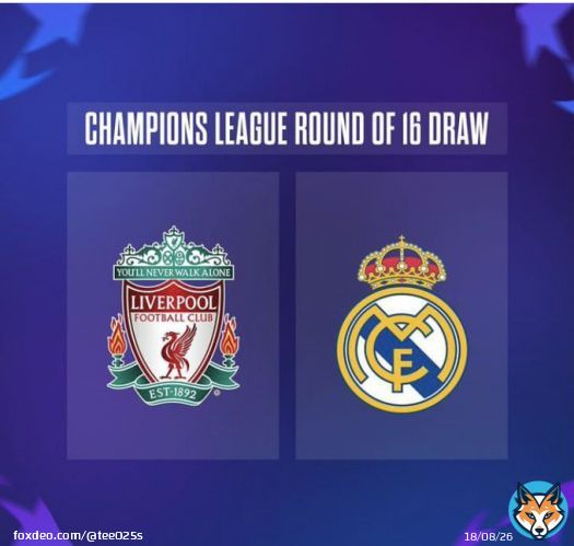Potential Liverpool vs. Real Madrid dates for the diary: 14/15 or 21/22 February Anfield 7/8 or 14/15 March Santiago Bernabéu #LFC #LIVRMA #UCL #UCLdraw