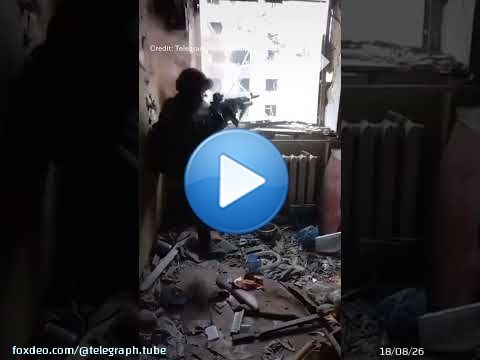 Ukrainian soldier narrowly avoids flying bullet