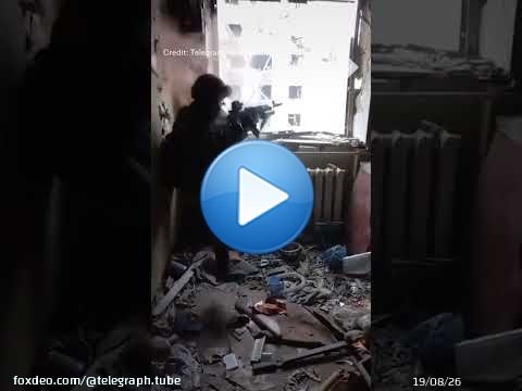 Ukrainian soldier narrowly avoids flying bullet