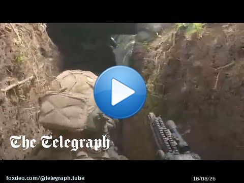 Ukrainian special forces storm Russian trench on southern front