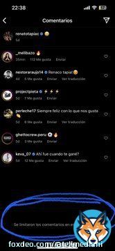 Renato Tapia limitando los comentarios en su IG  #MagalyTVLaFirme