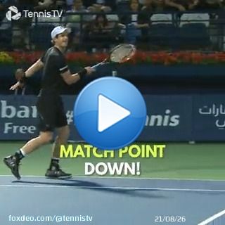 One of the greatest match point saves you'll *ever* see   As @andy_murray confirms his return to Dubai, reliving this moment of inspiration from 2017...