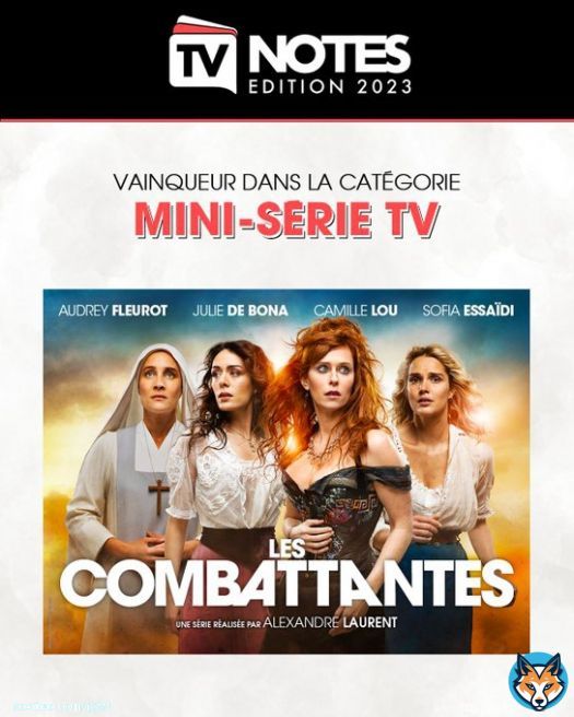 Vous avez &eacute;lu vos personnalit&eacute;s, &eacute;missions et fictions pr&eacute;f&eacute;r&eacute;es dans le cadre des TV Notes 2023 @puremedias.  Merci pour vos votes !   1/10 #LesCombattantes dans la cat&eacute;gorie Mini-s&eacute;rie TV