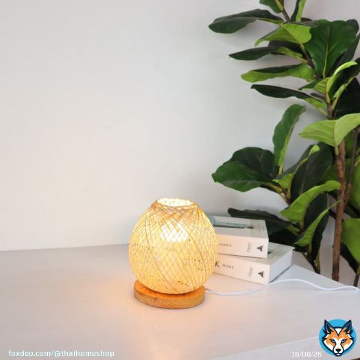 Excited to share the latest addition to my #etsy shop: Handmade Boho Style Bamboo Table Lamp, Small Wooden Night Light for Bedside  #wedding #entryway #bamboo #no #valentinesday #bohemianeclectic #tablelamp #bamboopendantlight #bedsidetablelamp