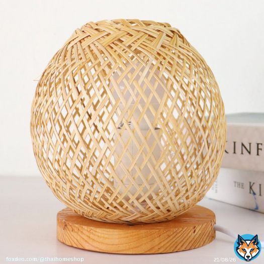 Excited to share the latest addition to my #etsy shop: Handmade Boho Style Bamboo Table Lamp, Small Wooden Night Light for Bedside  #wedding #entryway #bamboo #no #valentinesday #bohemianeclectic #tablelamp #bamboopendantlight #bedsidetablelamp
