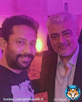 Latest Pic Of #AjithKumar Sir With TV Serial Fame Actor Deepak Family   #VidaaMuyarchi