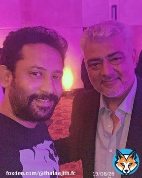Latest Pic Of #AjithKumar Sir With TV Serial Fame Actor Deepak Family   #VidaaMuyarchi