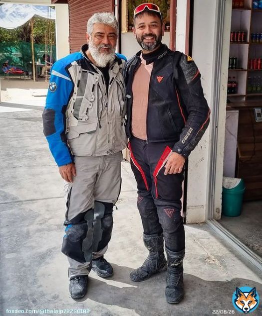 Ajith sir with rider Abinay.   | #Ak #Ajith #AjithKumar | #Ak61 |  #Ak62