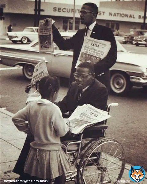 Malcolm X wasn't too big or proud to not sell black newspapers on the street & he would go out into the street with the victims who were shot by the LAPD to make his point. A lot of people see the sound bites & praise the speeches but we've fforgotten what real outreach looks like