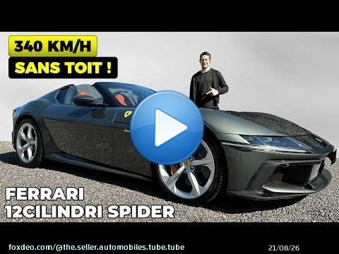 Essai Ferrari 12Cilindri Spider – 340 KM/H sans toit !