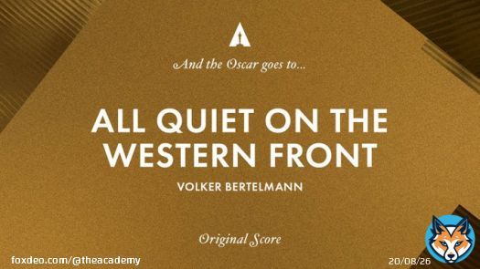 Music to our ears! Volker Bertelmann is the winner of this year's Best Original Score Oscar for his work on 'All Quiet on the Western Front.' #Oscars #Oscars95