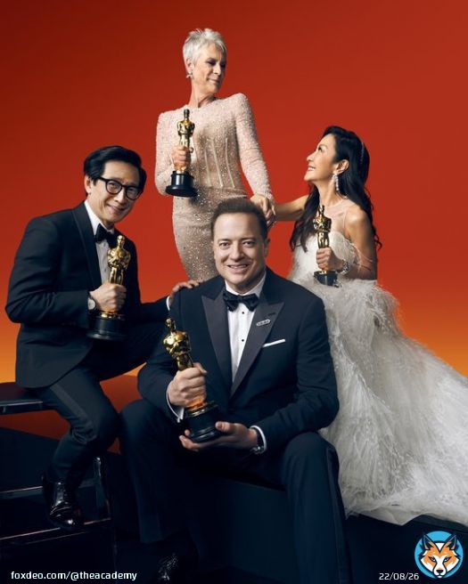Presenting your 95th #Oscars acting winners: • Brendan Fraser (Best Actor) • Michelle Yeoh (Best Actress) • Ke Huy Quan (Supporting Actor) • Jamie Lee Curtis (Supporting Actress)