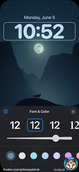 You can finally adjust the font size on the Lock Screen in iOS 17 #WWDC23