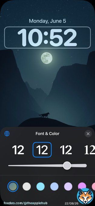 You can finally adjust the font size on the Lock Screen in iOS 17 #WWDC23
