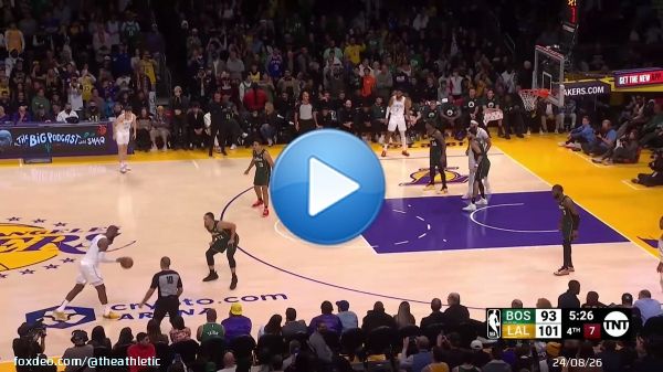 The Lakers went on a 32-5 run in the fourth quarter against the Celtics    @NBA
