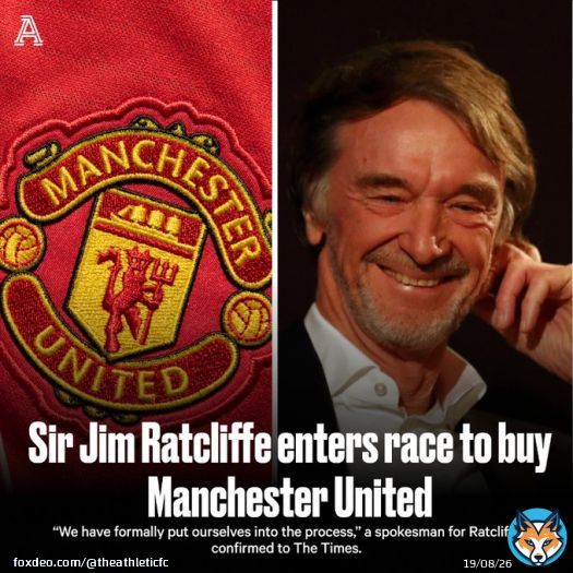 Sir Jim Ratcliffe&rsquo;s INEOS has entered the race to buy Manchester United.  #MUFC   More from @mjshrimper