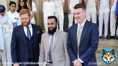 The city is theirs!  Well done to Jonny Bairstow, Harry Brook and Adil Rashid who have been given the freedom of Bradford