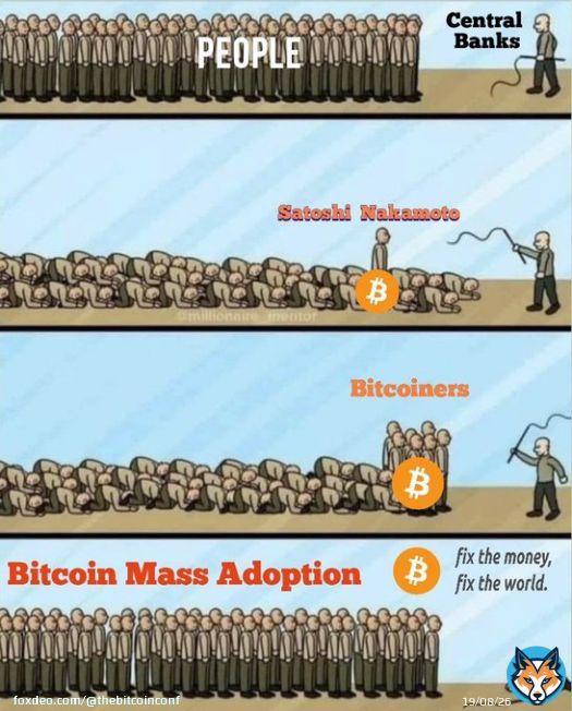 Fix the money, fix the world. #Bitcoin