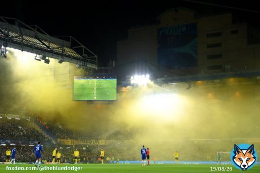 Chelsea under the lights at Stamford Bridge, behind from the 1st leg in a Champions League tie.  Never count us out.