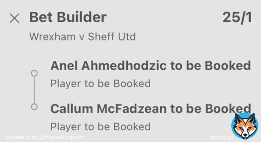 Wrexham vs Sheffield United Card Bets
