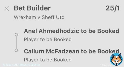 Wrexham vs Sheffield United Card Bets