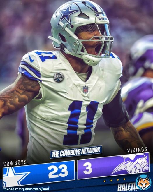 HALFTIME: #Cowboys 23 vs Vikings 3 \u272d #DALvsMIN