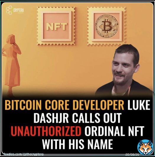 Breaking News  Luke DashJr on a roll! . . #Crypto #Cryptonews #BTC #Bitcoin #NFT
