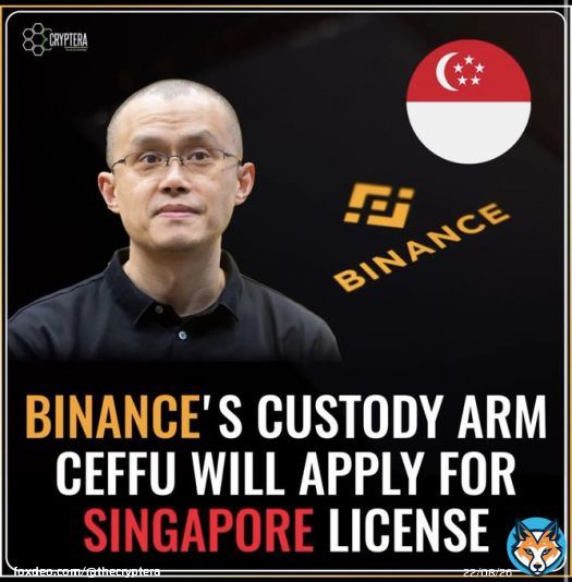Breaking News  Binance is making another attempt at getting a license in Singapore, but this time as a custodian, according to a report from Nikkei Asia.  Bullish, let haters cry! . . #Binance&nbsp; #BUSD&nbsp; #Coinbase #Crypto #BNB&nbsp;  #Bitcoin&&nbsp; #BTC