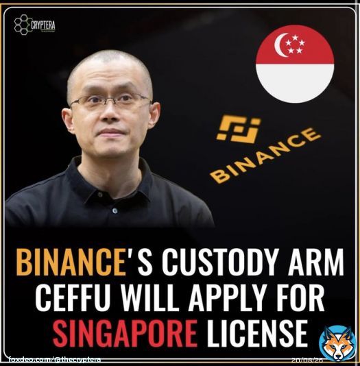 Breaking News  Binance is making another attempt at getting a license in Singapore, but this time as a custodian, according to a report from Nikkei Asia.  Bullish, let haters cry! . . #Binance&nbsp; #BUSD&nbsp; #Coinbase #Crypto #BNB&nbsp;  #Bitcoin&&nbsp; #BTC