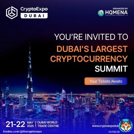 Are you planning to attend Crypto Expo Dubai ? Here is why you should! - Network with Industry Leader - Forge Strategic Partnerships - Gain Exposure to Leading Companies - Explore Investment Opportunities - Learn from Experts Secure your ticket today:  Bird Sale is live, Buy your Ticket Today.From cryptoexpodubai.com