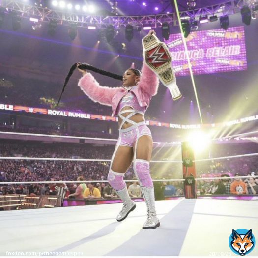 Since Rhea Ripley is challenging Charlotte at #WrestleMania Bianca Belair needs an opponent. Hear me out y&rsquo;all&hellip; #WWERAW