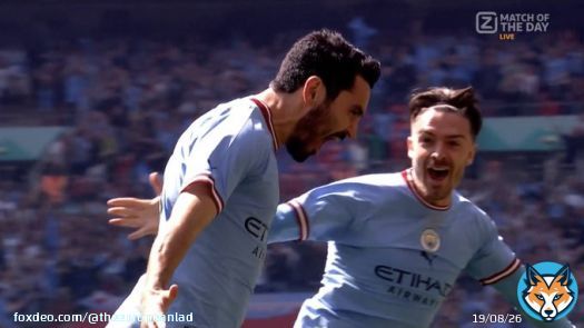 - Gundogan & Grealish celebrating the quickest goal in FA CUP FINAL history!