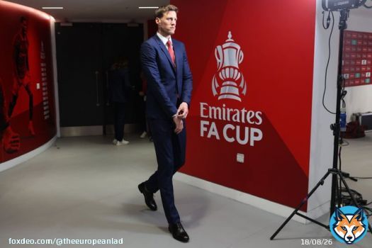 Wout Weghorst has arrived for the FA Cup Final.