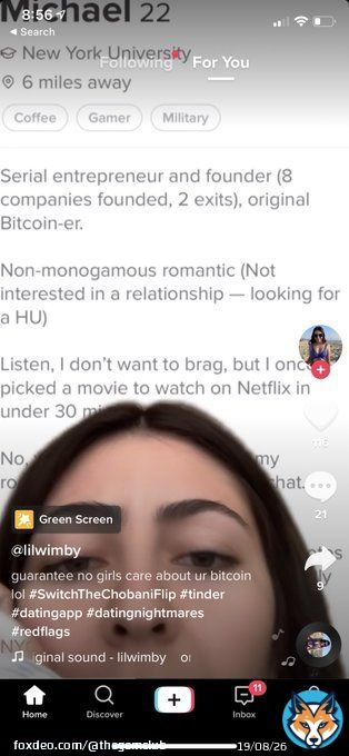 Which one of you on CTs profile is this come forward serial entrepreneur and founder / original bitcoin-er