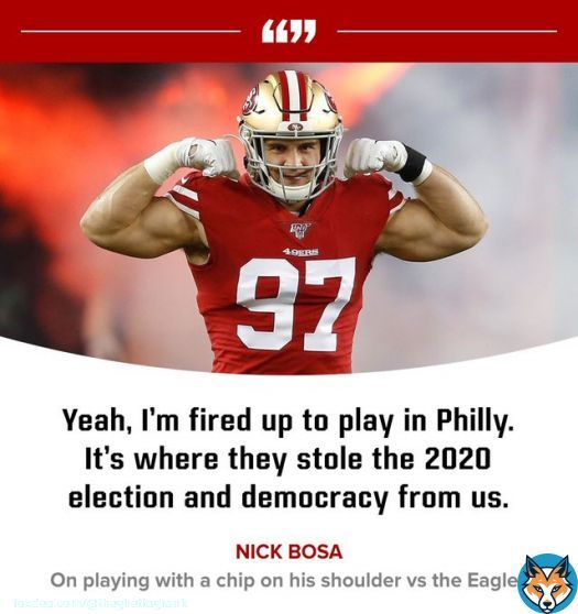 Nick Bosa playing with extra motivation today