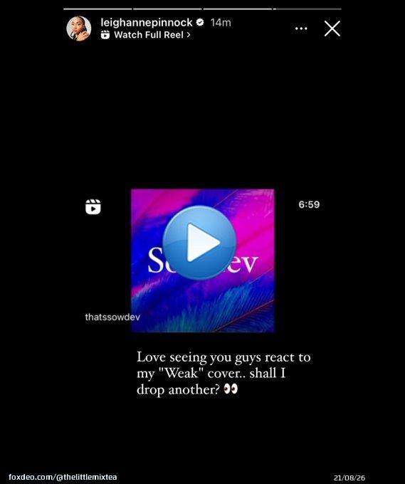 Leigh-Anne is teasing a new cover on Instagram again