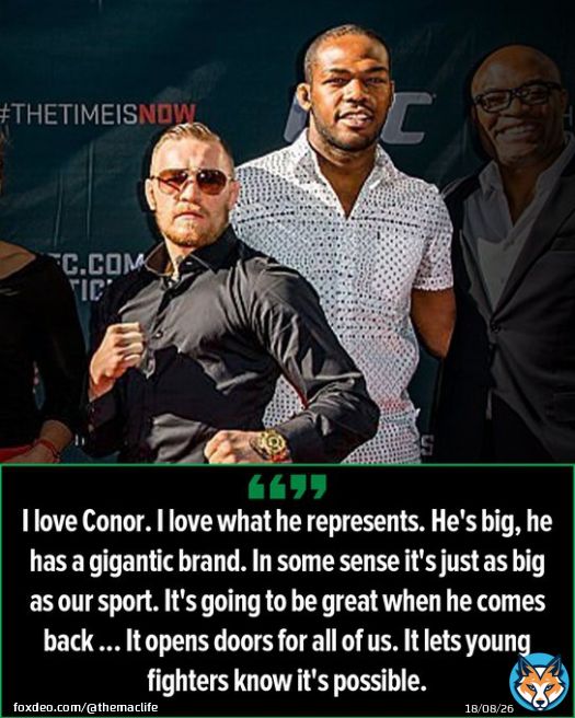 Jon Jones paid respect to Conor McGregor at the UFC 285 media day.