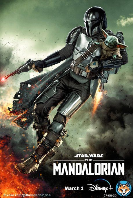 Check out the poster for the new season of #TheMandalorian. Don&rsquo;t miss the official trailer, airing tonight during the NFL Wild Card Game at 8:15 PM ET on @ESPN and @ABCnetwork.