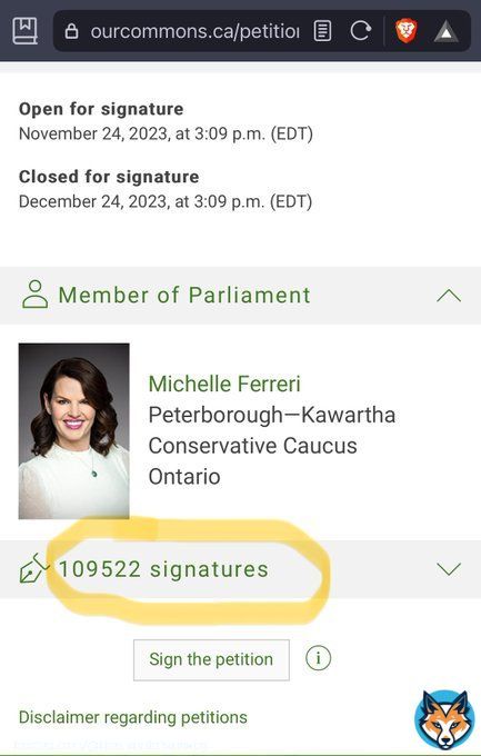 Over 100000 signed. #cdnpoli #nonconfidencevote #TrudeauMustGo #TrudeauBrokeCanada #TrudeauForTreason